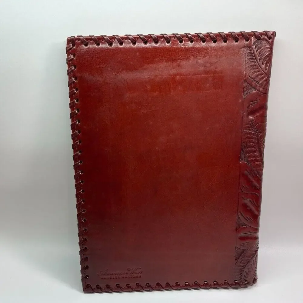 American West‎ Red Leather Portfolio Organizer 10.5